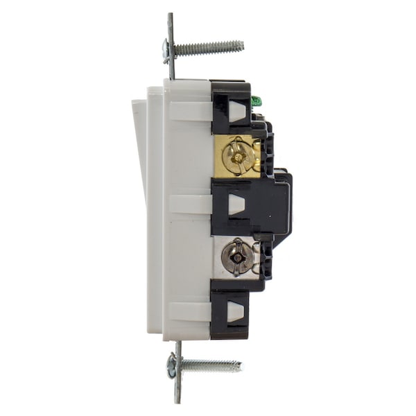 Hubbell Wiring Device-Kellems TradeSelect, Interruptores y Controles de Iluminación, Interruptor Decorativo, Grado Residencial, Interruptor basculante, Uso general de CA, 4 vías, 15A 120/277V CA, Conexión de cable por empuje y lateral, Blanco - RSD415W