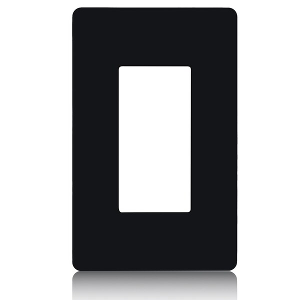 Cubiertas de pared decorativas sin tornillos Faith Black de 1 gang para interruptores de seguridad para niños, toma USB, 120 piezas - SWP1-BK-120