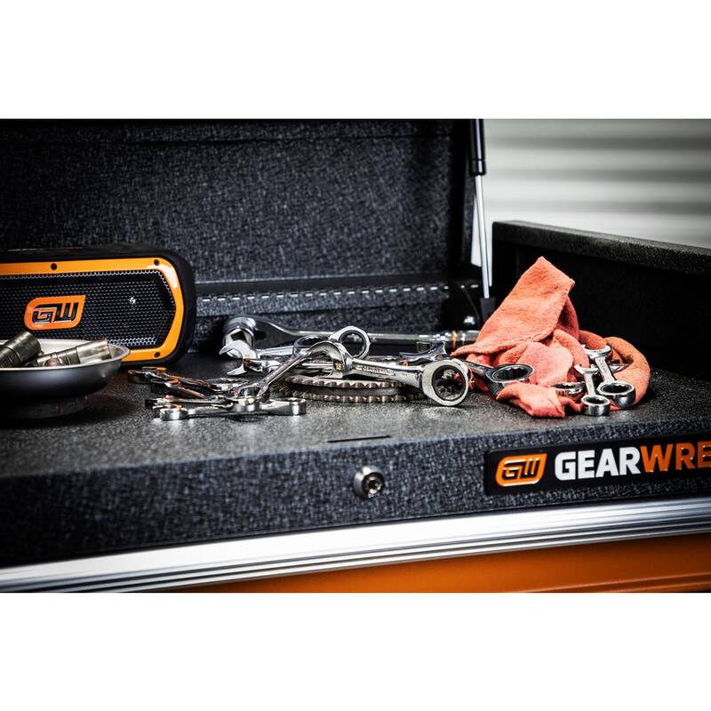 Juego de llaves combinadas de trinquete cortas de 12 puntas SAE/métricas de 90 dientes GEARWRENCH (14 piezas) - 86859