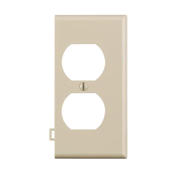 Placa de pared seccional de extremo dúplex con 1 gang en almendra clara - EZ752248