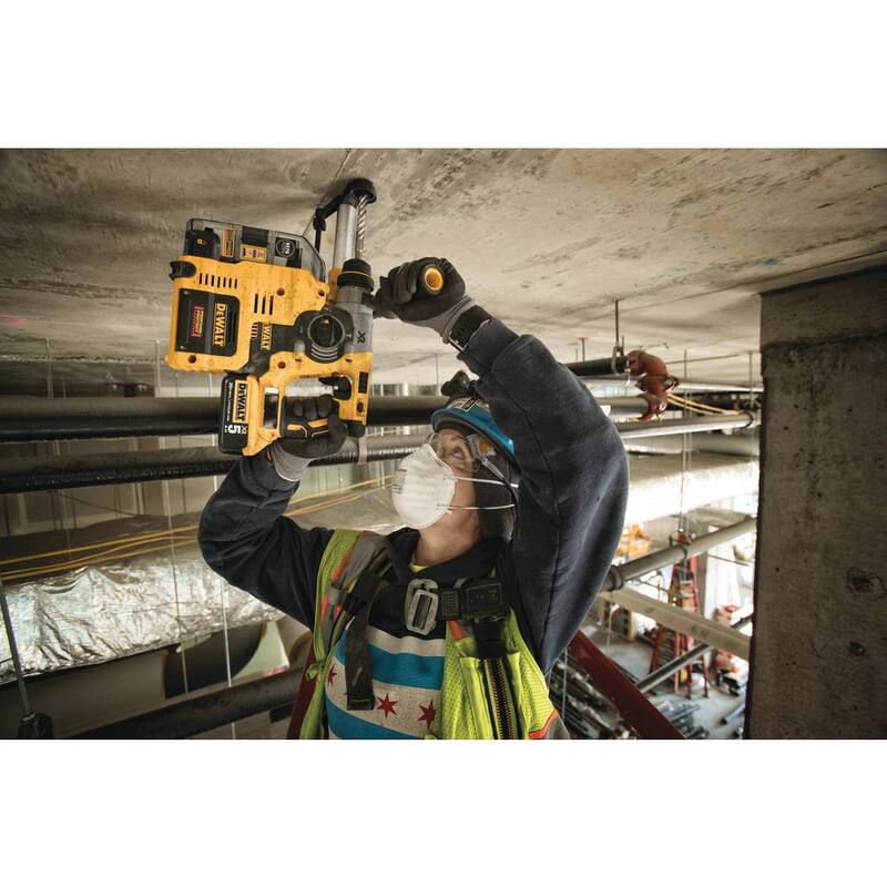 DEWALT 20V MAX XR Martillo Rotativo SDS Plus con Extractor Incorporado y (2) Baterías de 20V 5.0Ah - DCH273P2DHO