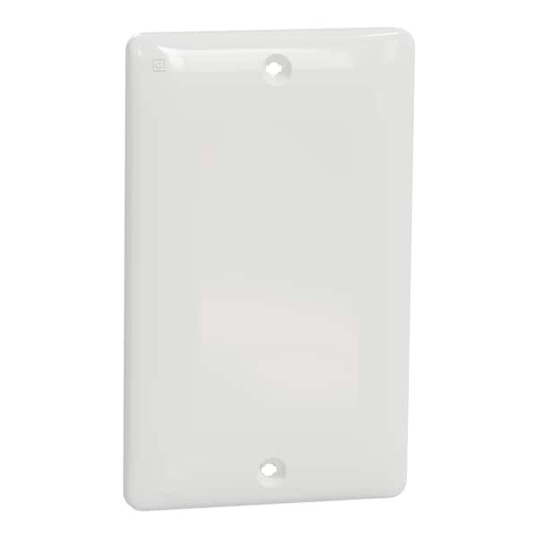 Square D Blank Plate, X Series, 1 Gang, White, Matte - SQWS140001WH