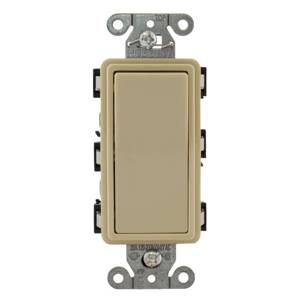 Interruptor decorativo TradeSelect de Hubbell Wiring Device-Kellems, Residencial, 4 vías, 15A 120/277V AC, Marfil