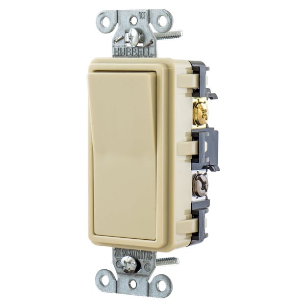 Interruptor decorativo TradeSelect de Hubbell Wiring Device-Kellems, Residencial, 4 vías, 15A 120/277V AC, Marfil