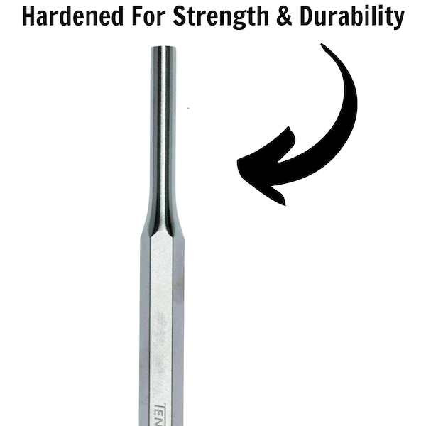 Teng Tools 4mm Metric Professional Hardened Steel Parallel Pin Punch - PP04 - PP04