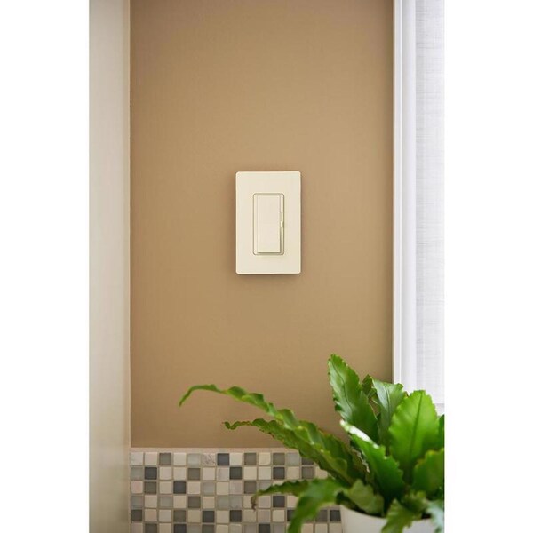 Lutron Diva Interruptor atenuador de 3 vías Light Almond 150 W 1 paquete - DVWCL-153PH-LA