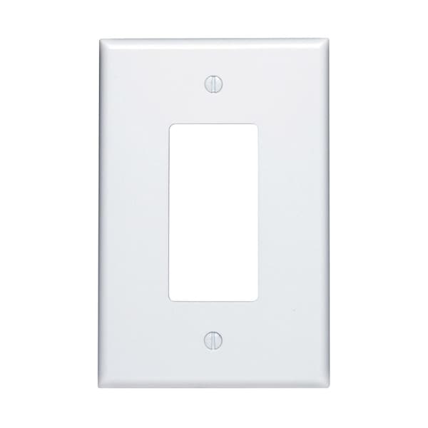 Placa de Pared Decorativa de Plástico Termoestable de 1 gang Leviton Decora Blanco - 88601-000