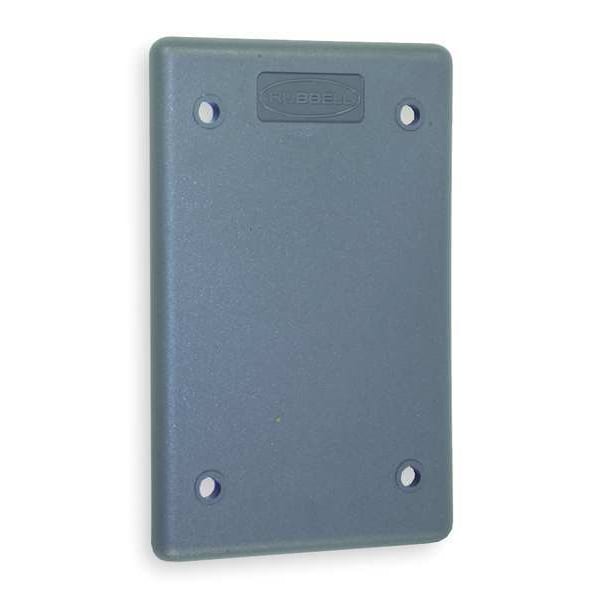 Placas de pared en blanco Hubbell Wiring Device-Kellems, Número de Gangs: 1 Termoplásticas, Acabado de Textura Ligera, Gris - HBLP14FS