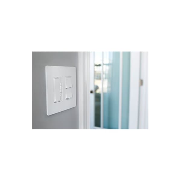 Placa de interruptor Zoro Select, Número de gángs: 2 Plástico, Acabado liso, Blanco - RWP262W