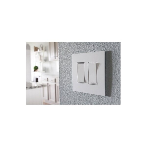 Placa de interruptor Zoro Select, Número de gángs: 2 Plástico, Acabado liso, Blanco - RWP262W