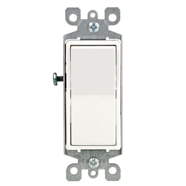 Interruptor de palanca Decora de un solo polo Leviton - Paquete de 10, 10PK - 3072709 Blanco