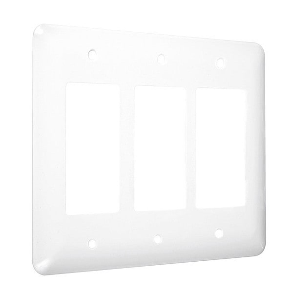 Placas decorativas Maxi Taymac 3, Número de módulos: 3 de metal, acabado liso, blanco - WRW-RRR