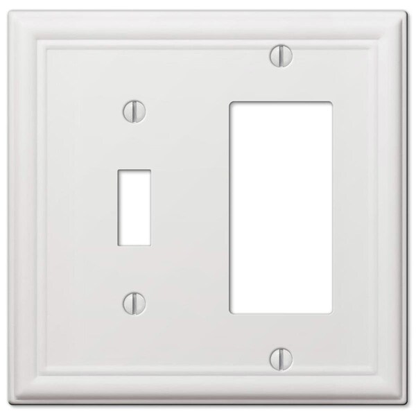 Placa de Pared Livewire Chelsea Blanca de 2 Gangs con Interruptor de Palanca y Botón - LI2514414