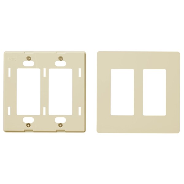 Placa de Pared Faith, Número de Bandas: 2-Bandas de Plástico, Marfil - SWP2-IV-120