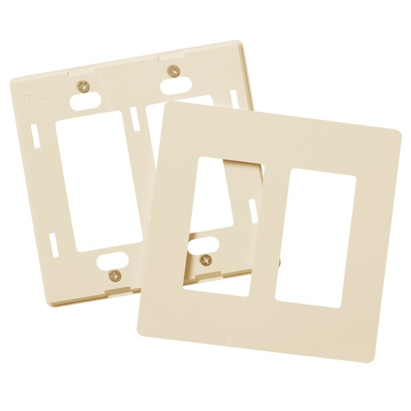 Placa de Pared Faith, Número de Bandas: 2-Bandas de Plástico, Marfil - SWP2-IV-120