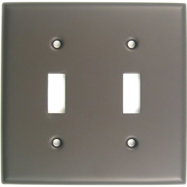 Placa doble para interruptor Rusticware, Número de Gangs: 2 Acabado en Bronce Frotado con Aceite - 785ORB