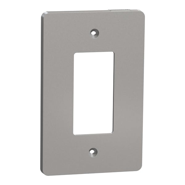 Marco de Cubierta Square D, Serie X, 1 Módulo, Gris - SQWS141001GY