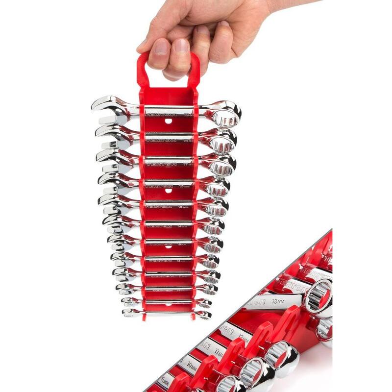 Juego de llaves combinadas cortas TEKTON de 8 a 19 mm (12 piezas) - WRN01170