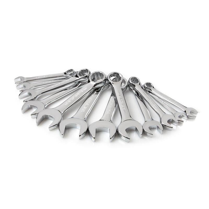 Juego de llaves combinadas cortas TEKTON de 8 a 19 mm (12 piezas) - WRN01170