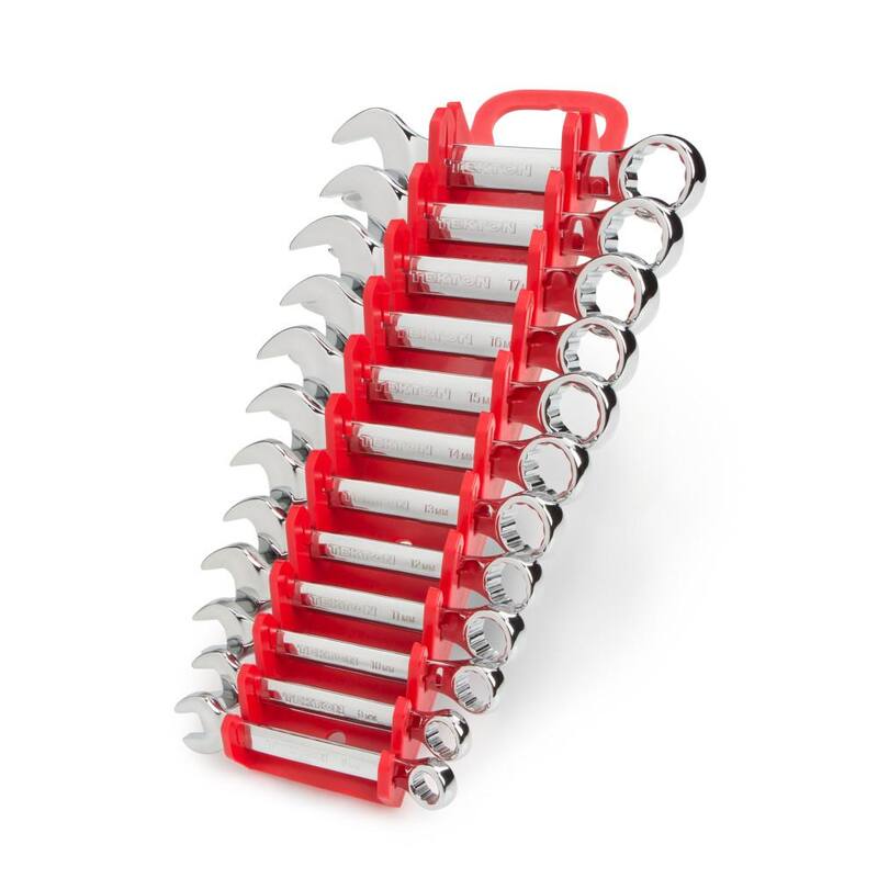 Juego de llaves combinadas cortas TEKTON de 8 a 19 mm (12 piezas) - WRN01170