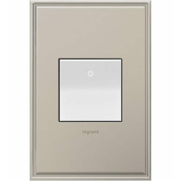 Interruptor de paleta Legrand adorne, 15 A, 120 V, 3 vías, terminal de cable posterior, material de carcasa de policarbonato - ASPD1532W4