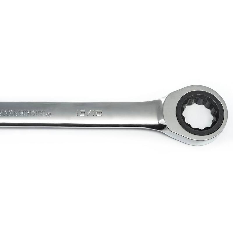 Juego de herramientas combinadas GEARWRENCH SAE/Métrico de trinquete de 72 dientes (10 piezas) - 9418