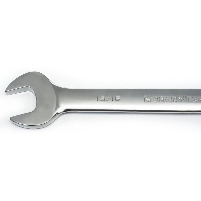 Juego de herramientas combinadas GEARWRENCH SAE/Métrico de trinquete de 72 dientes (10 piezas) - 9418