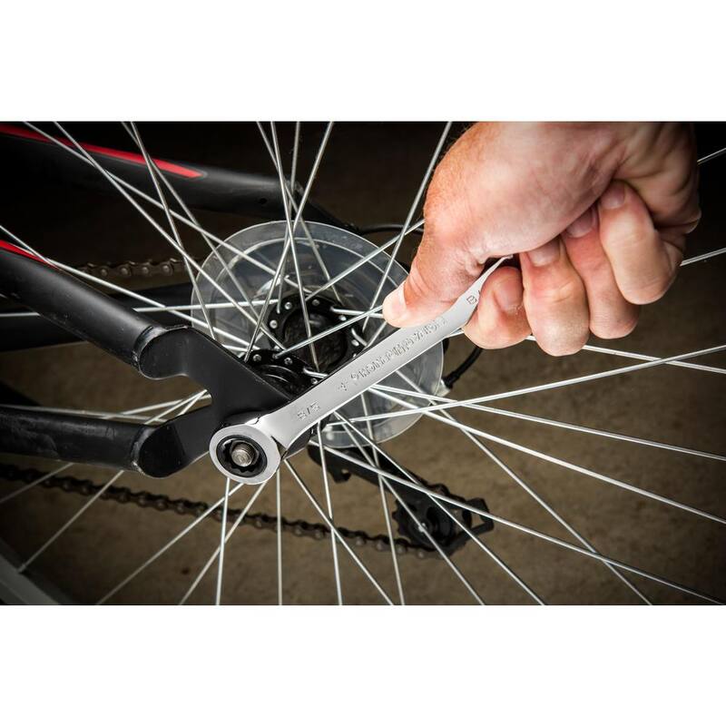 Juego de herramientas combinadas GEARWRENCH SAE/Métrico de trinquete de 72 dientes (10 piezas) - 9418