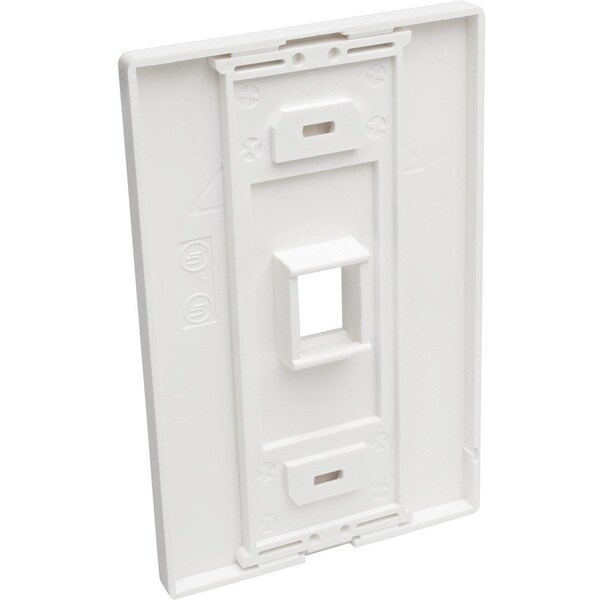 Placa de pared de un puerto para keystone CAT5/6 USB HDMI DPORT RCA - N080-101 de Tripp Lite