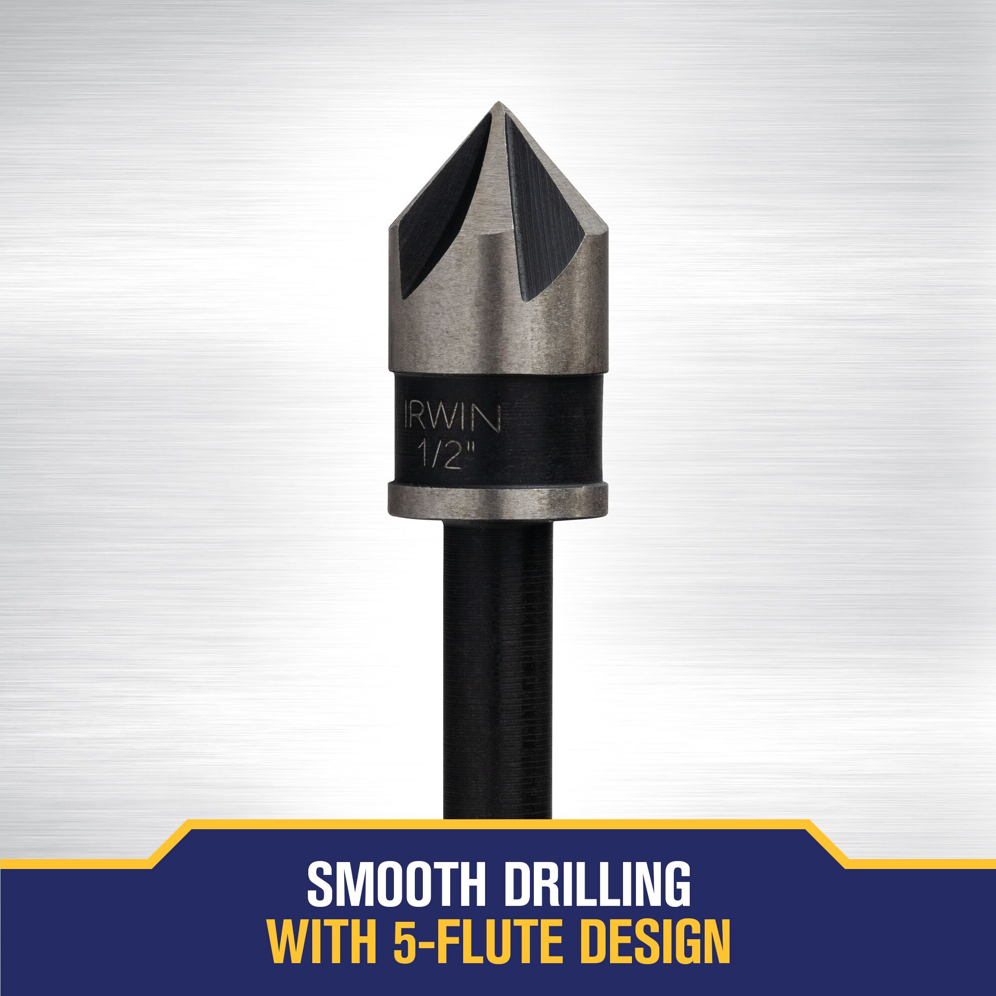 Broca avellanadora de acero de alta velocidad con recubrimiento de óxido negro IRWIN IRWIN 1/2 pulg x 6 pulg - 12411