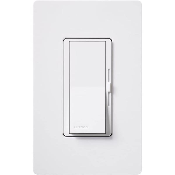 Interruptor atenuador de 3 vías Lutron Diva blanco 150 W 1 paquete - DVWCL-153PH-WH