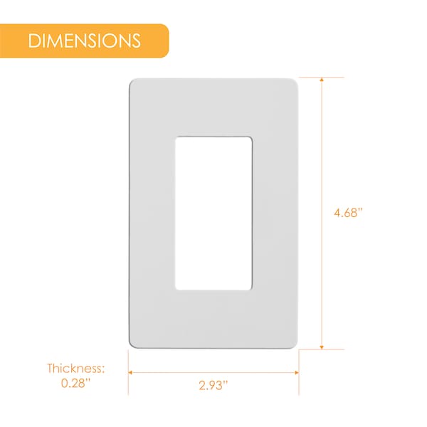 Placa de pared Faith, Número de Secciones: 1 sección de plástico, color blanco - SWP1-WH-120