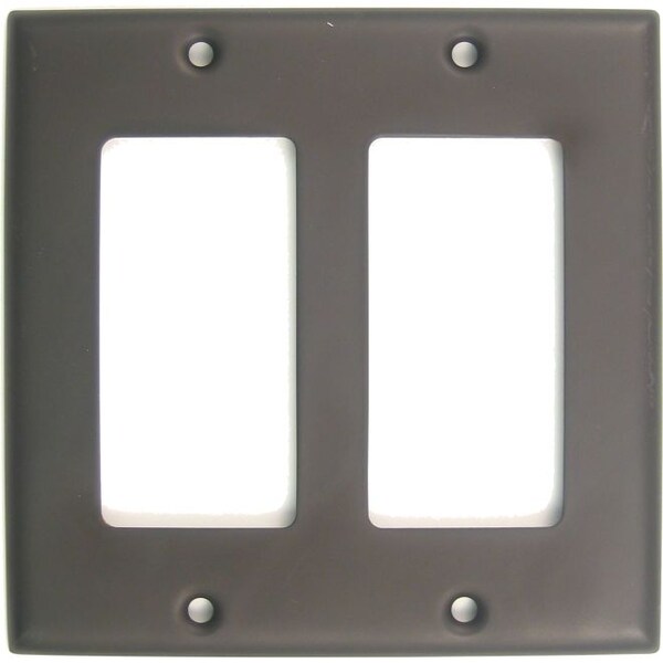Placa doble para interruptor Rusticware, Número de gangs: 2 Acabado en bronce envejecido - 787ORB