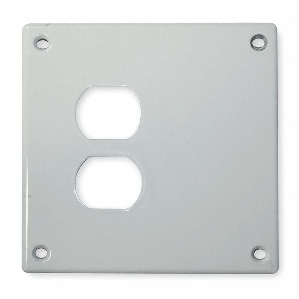Serie de Seguridad Hubbell Wiring Device-Kellems, Número de Módulos: 1 Módulo de Acero, Galvanizado de Zinc, Acabado en Polvo, Blanco - SWP813