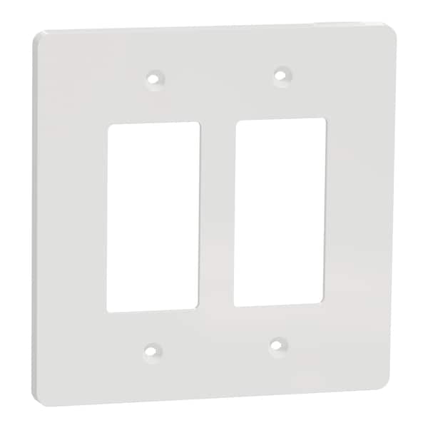 Marco de Cubierta Square D, Serie X, Blanco, Acabado Mate - SQWS141002WH