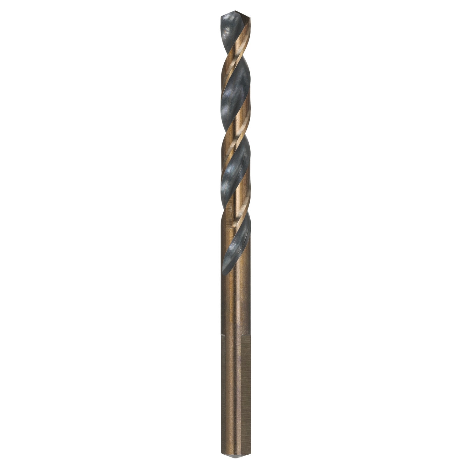 Broca helicoidal de longitud estándar DEWALT DEWALT 3/8 pulg. x 5-1/16 pulg. con recubrimiento negro y dorado de Hss - DW1124