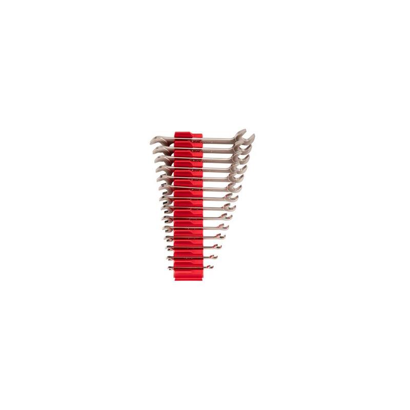 Juego de Llaves de Extremo Abierto de Cabeza Angular TEKTON de 6 a 19 mm con Organizador de Llaves Modular (14 Piezas) - WAE92501