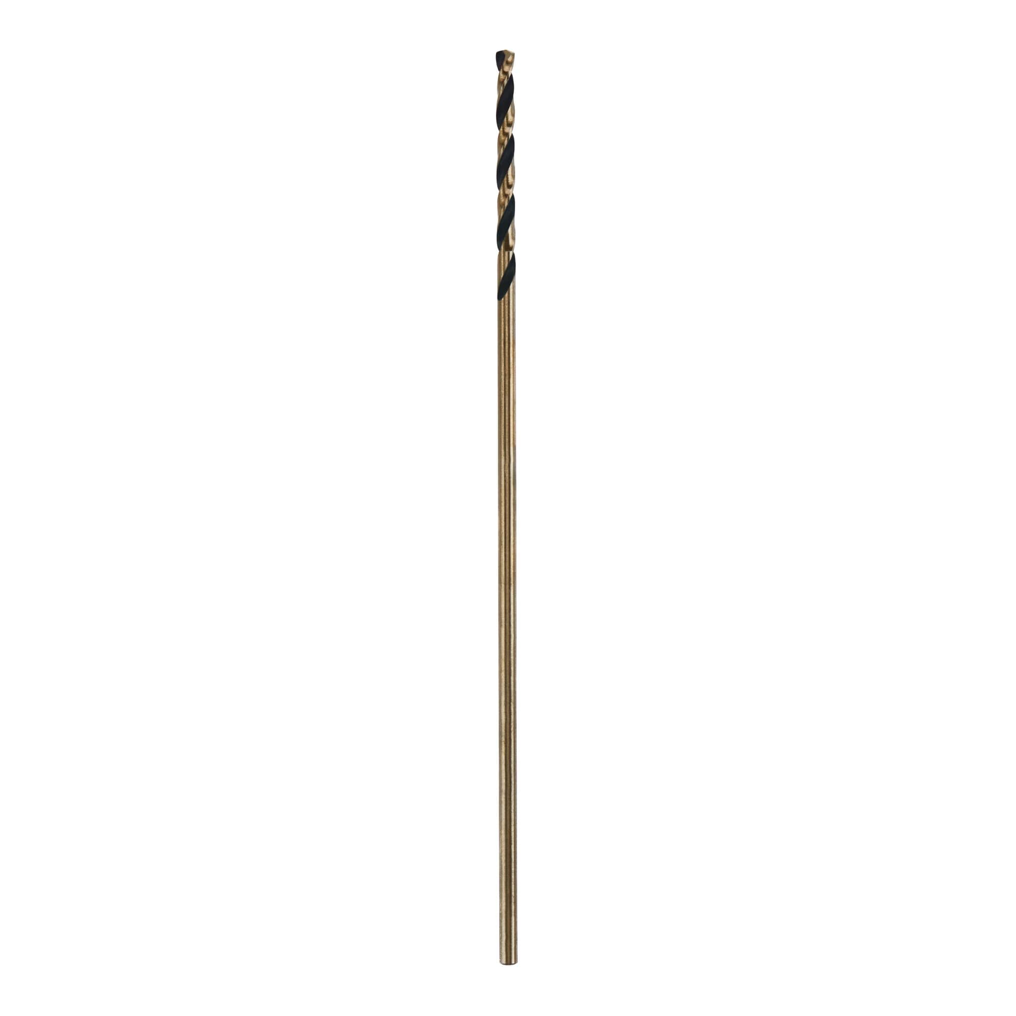 Broca helicoidal de longitud de aeronave recubierta de negro y dorado de 1/8 pulg. x 6 pulg. de DEWALT - DW1603
