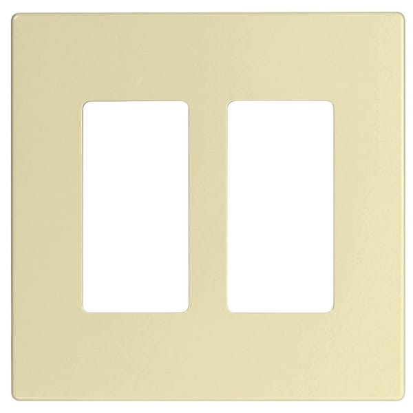 Placa de pared Eaton Wiring Devices PJ, 2 gang, Almendra Claro, Alto Brillo - PJS262LA