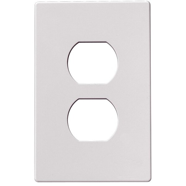 Placa de pared Eaton Wiring Devices, 1 espacio, policarbonato blanco de alto brillo - PJS8W