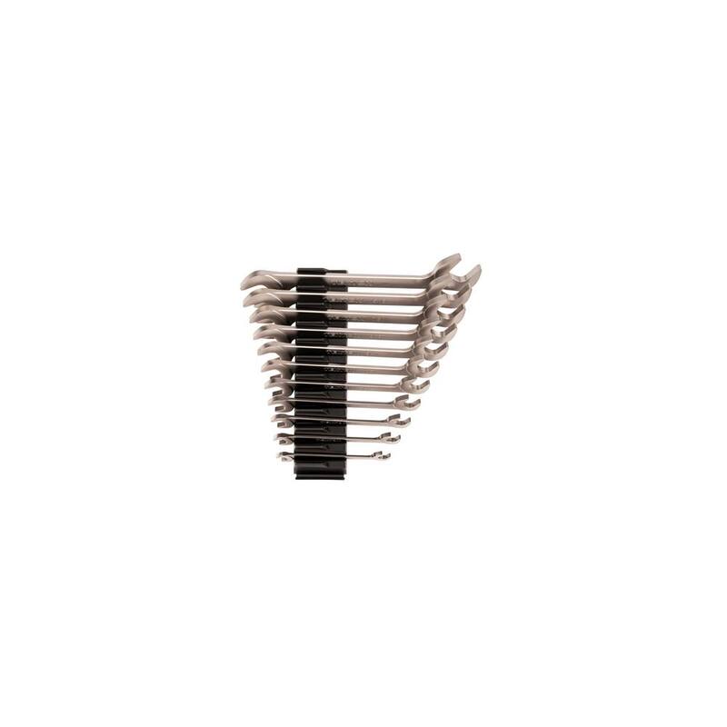 Juego de Llaves de Extremo Abierto con Cabeza Angular TEKTON 3/8-1 in. con Organizador Modular de Llaves (11 Piezas) - WAE91502