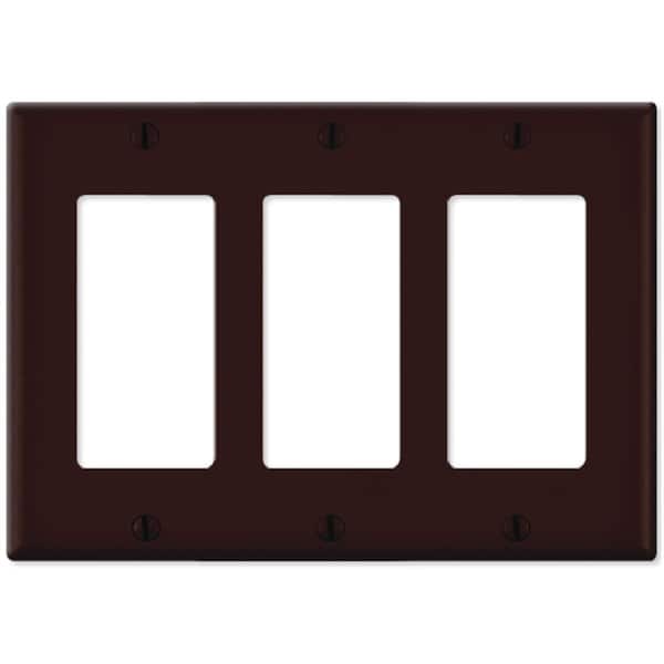 Placa de pared Decora LV80411x-LV80411B - Marrón - 3 espacios - EZ2985563