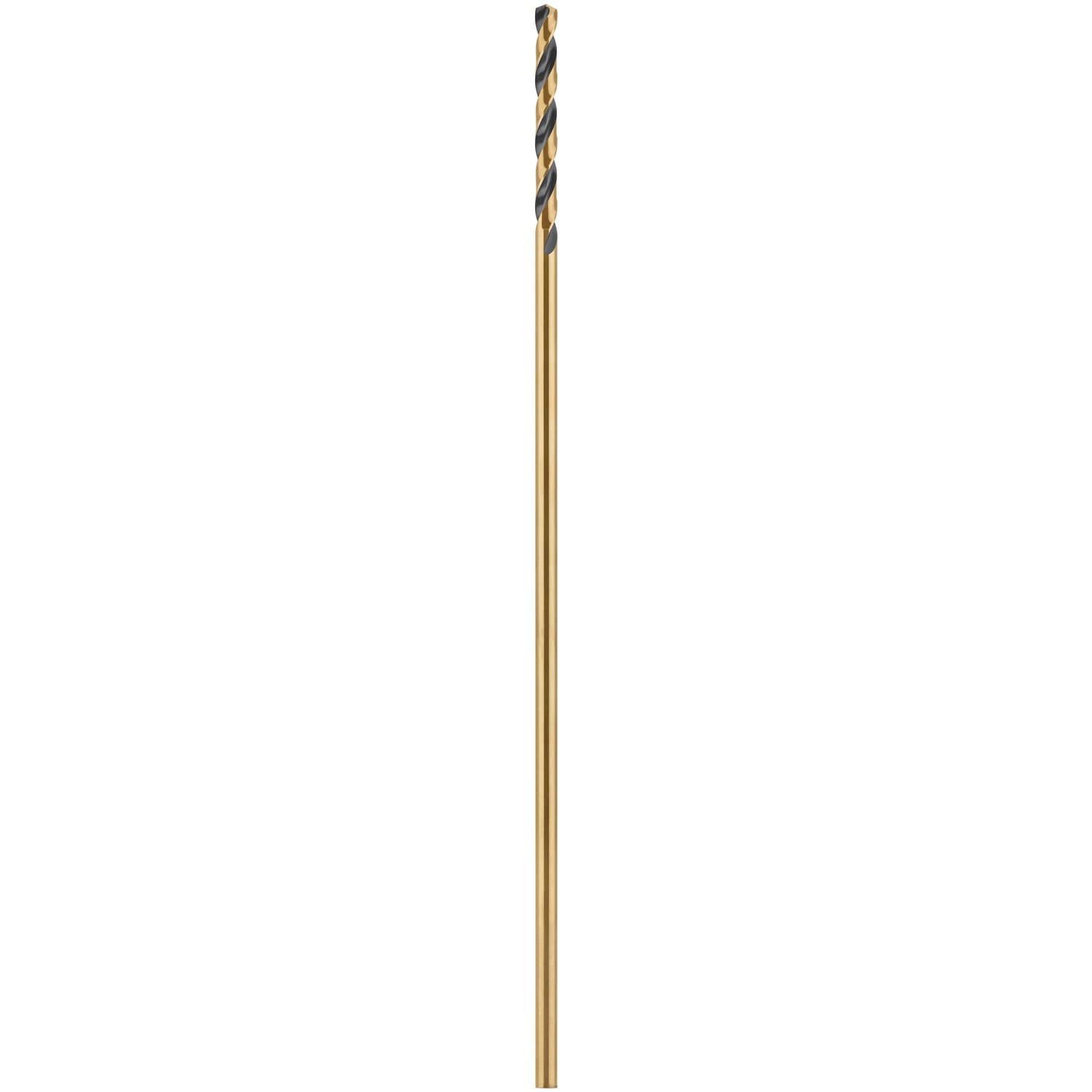 Broca helicoidal DEWALT 5/16 pulg. x 12 pulg. recubierta en negro y dorado de longitud de aeronaves HSS - DW1608.