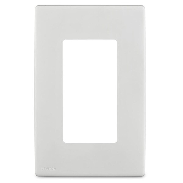 Placa de pared de plástico para interruptor de palanca de 1 gang en blanco - EZ3330697