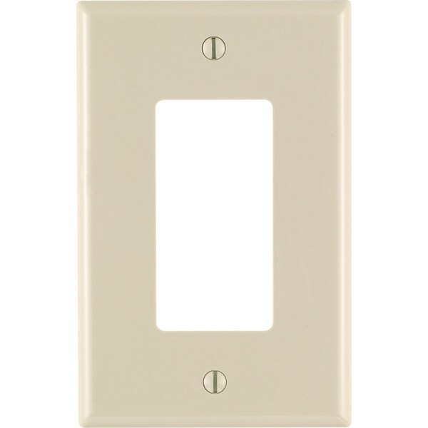 Placa de pared decorativa de nylon de 1 gang Leviton Light Almond 1 pk - 0PJ26-00T