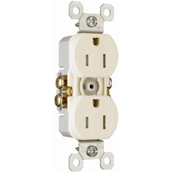 Nextgen 3232TRLACP8 15A 125V Tomas de Corriente Duplex con Toma de Tierra Resistente a Manipulaciones, Almendra Clara, Paquete de 10 - NE569196