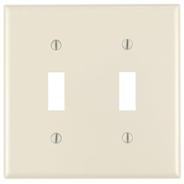 Placa de interruptor de palanca de 2 gang Light Almond de Leviton Leviton Mfg 000-78009-000