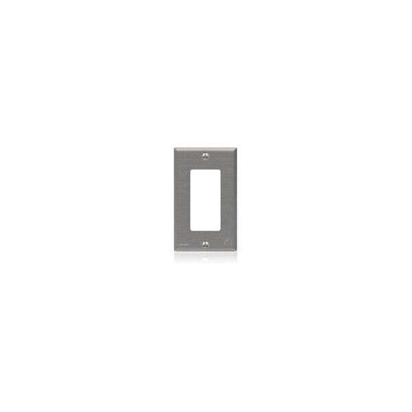 Leviton Recubrimiento de Acero Inoxidable con Poliuretano Antimicrobiano en Polvo, Acabado Recubierto en Polvo, Plata - 84401-A40