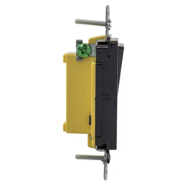 Hubbell Wiring Device-Kellems TradeSelect, Interruptores y Controles de Iluminación, Interruptor Decorativo, Grado Residencial, Interruptor de Palanca, Propósito General AC, Monopolar, 15A 120/277V AC, Conexión de Empuje hacia Atrás y Lateral - RSD115BK