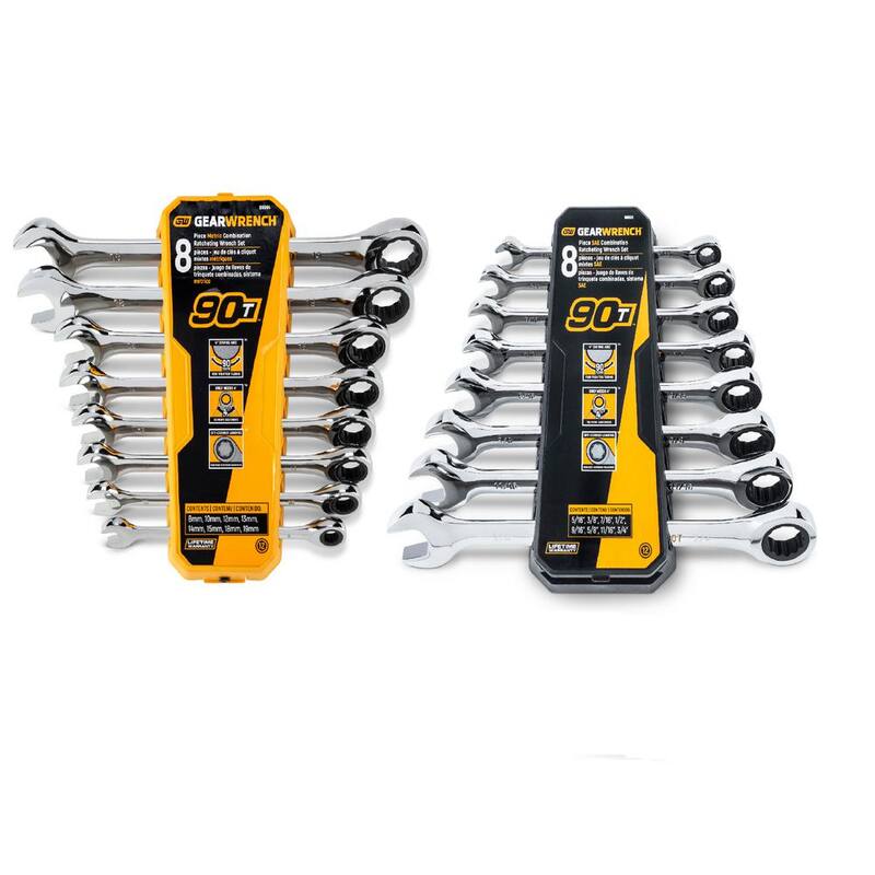 Set de llaves de trinquete combinadas GEARWRENCH SAE/MM (16 piezas) - 8669495COMBO